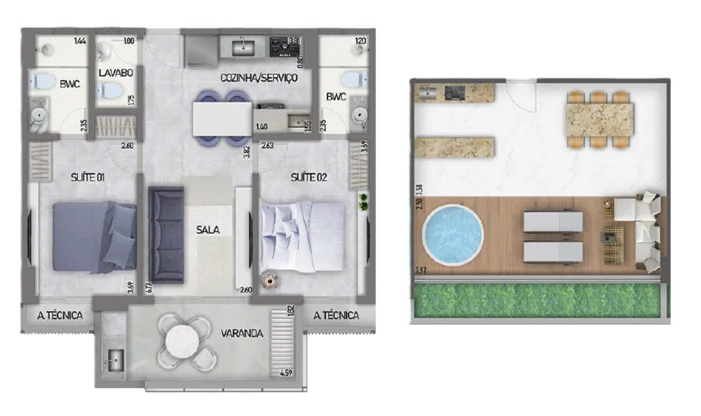 Apartamento, 2 quartos, 136 m² - Foto 13