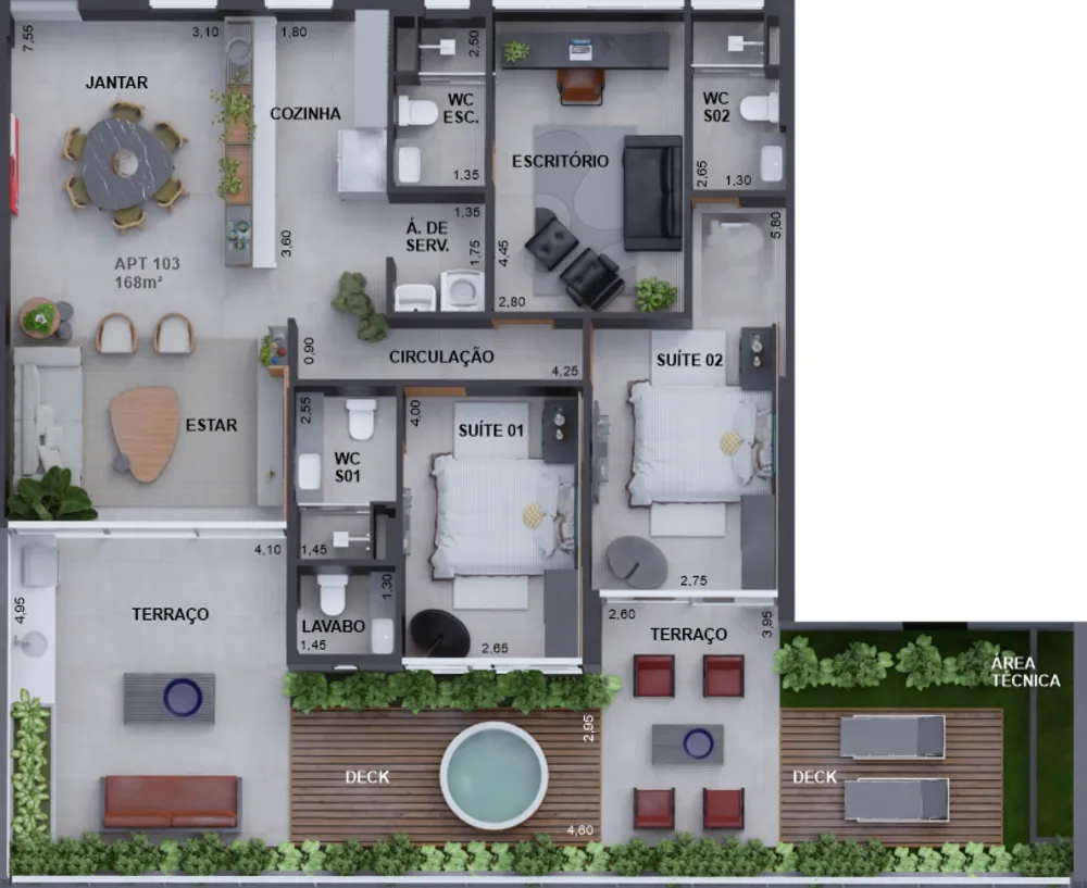 Apartamento, 3 quartos, 226 m² - Foto 15