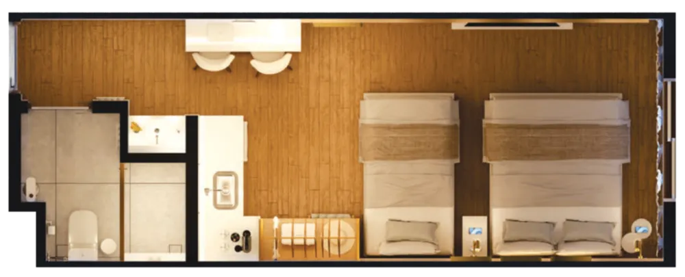 Apartamento, 1 quarto, 22 m² - Foto 3
