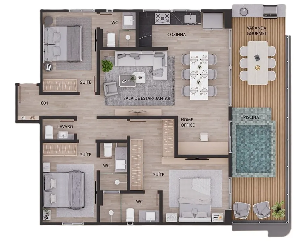 Apartamento, 3 quartos, 75 m² - Foto 15