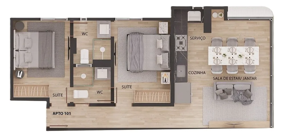 Apartamento, 3 quartos, 75 m² - Foto 12