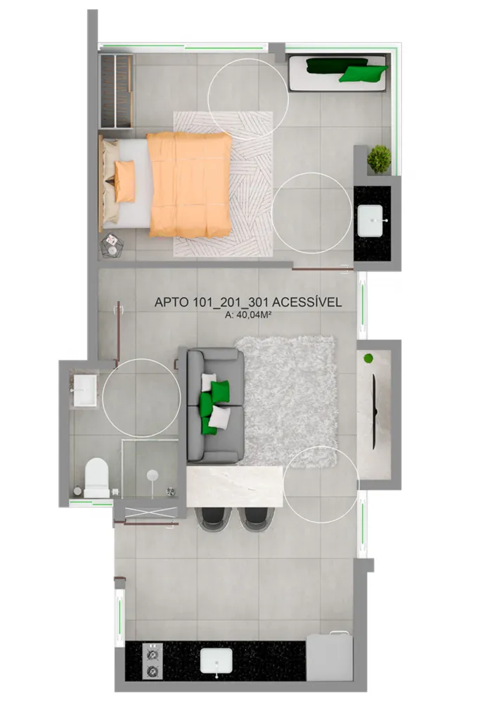 Apartamento, 1 quarto, 40 m² - Foto 15