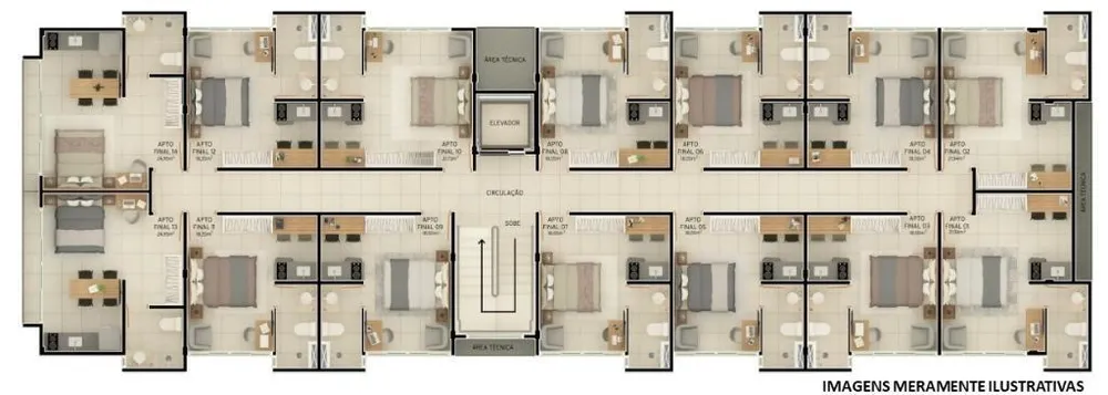 Apartamento, 1 quarto, 18 m² - Foto 8