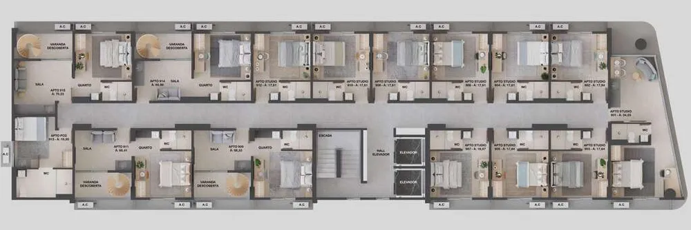 Apartamento, 1 quarto, 34 m² - Foto 15