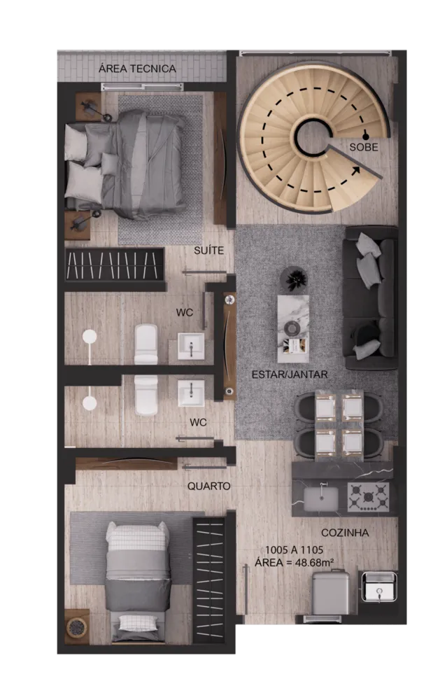 Apartamento, 3 quartos, 62 m² - Foto 11
