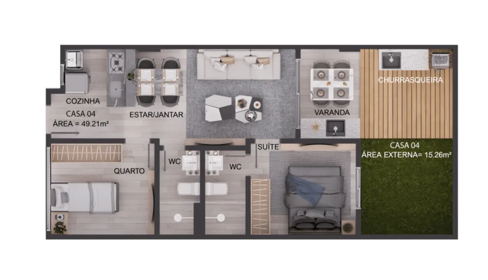 Apartamento, 3 quartos, 62 m² - Foto 9