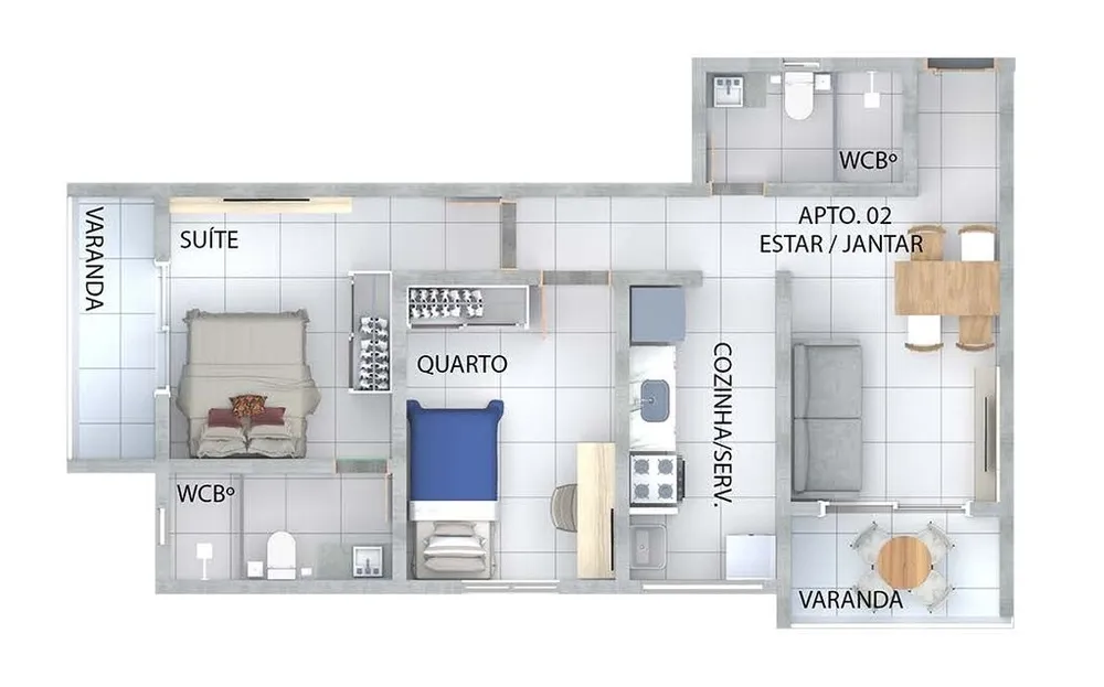 Apartamento, 2 quartos, 61 m² - Foto 15