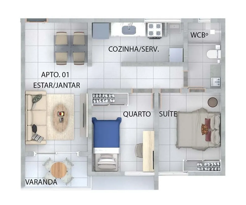 Apartamento, 2 quartos, 61 m² - Foto 14