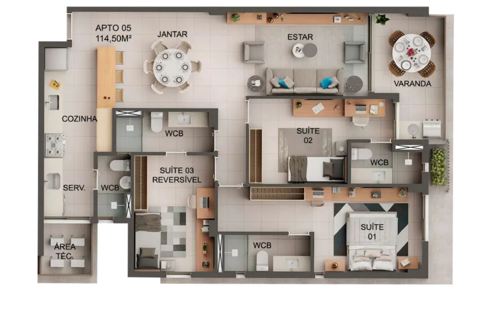 Apartamento, 3 quartos, 114 m² - Foto 19