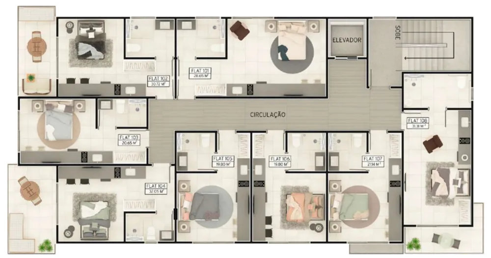 Apartamento, 1 quarto, 32 m² - Foto 7