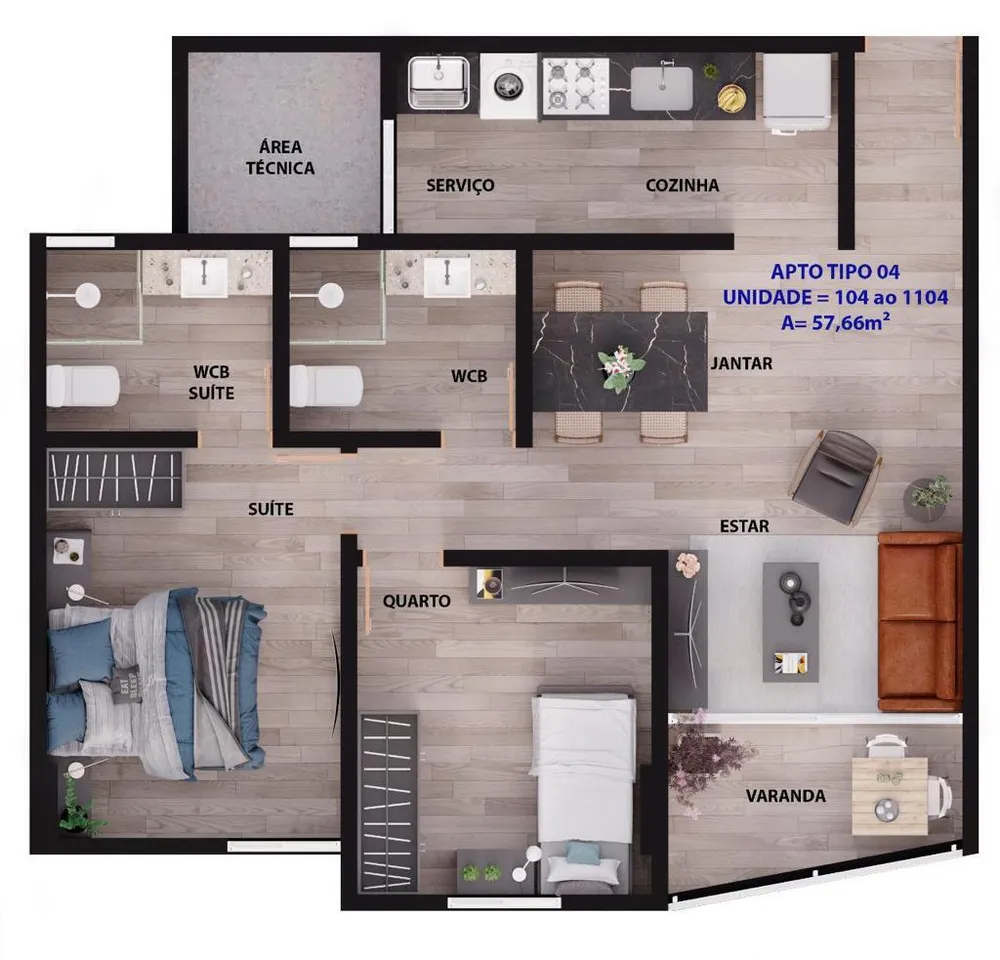 Apartamento, 3 quartos, 75 m² - Foto 13