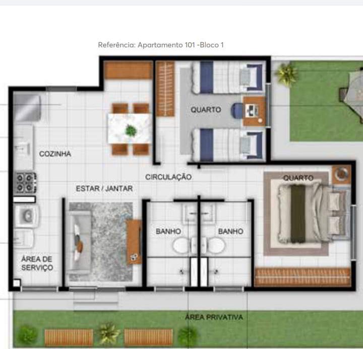 Apartamento à venda com 2 quartos, 47m² - Foto 4