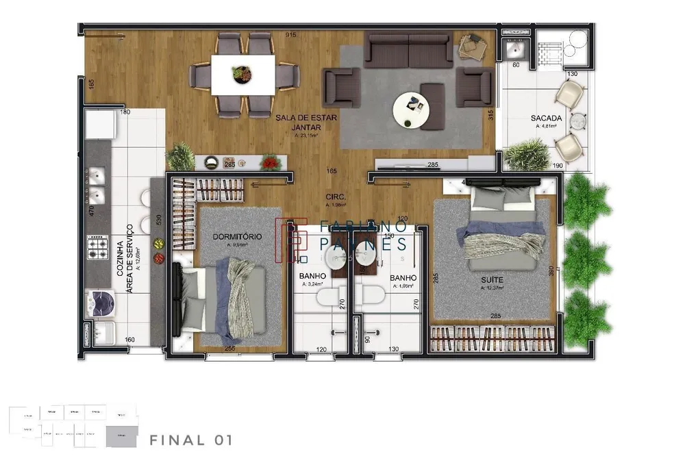 Apartamento, 2 quartos, 85 m² - Foto 7