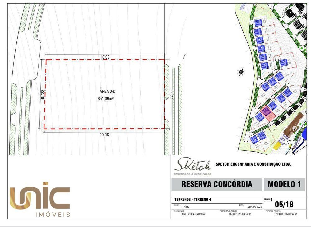 Loteamento e Condomínio, 851 m² - Foto 2
