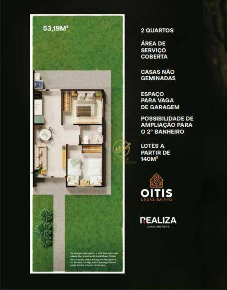 Casa, 2 quartos, 53 m² - Foto 3