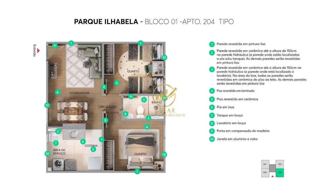 Apartamento, 2 quartos, 41 m² - Foto 7