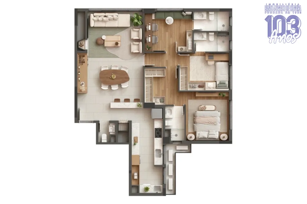 Apartamento, 3 quartos, 118 m² - Foto 4
