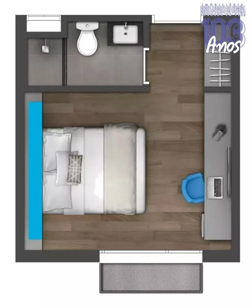 Apartamento, 1 quarto, 19 m² - Foto 2
