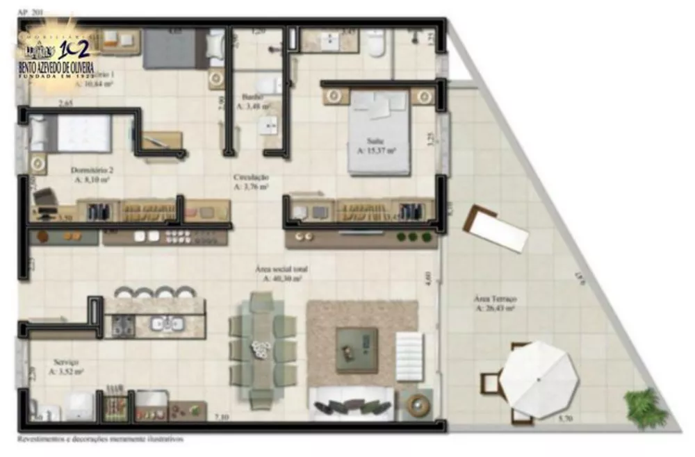 Apartamento, 3 quartos, 149 m² - Foto 1