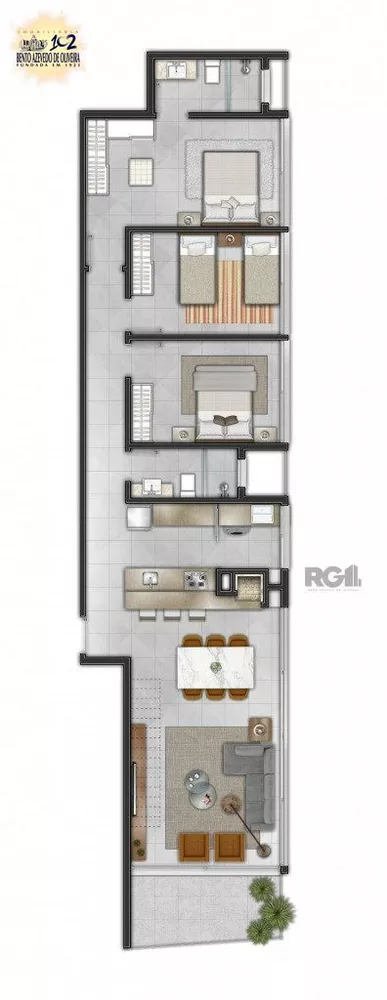 Apartamento, 3 quartos, 106 m² - Foto 1