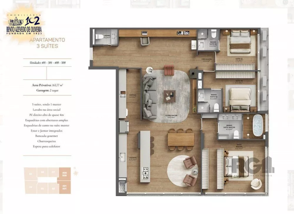Apartamento, 3 quartos, 163 m² - Foto 7