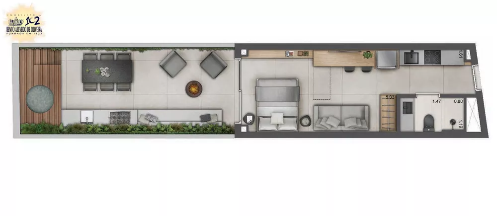 Apartamento, 1 quarto, 47 m² - Foto 6
