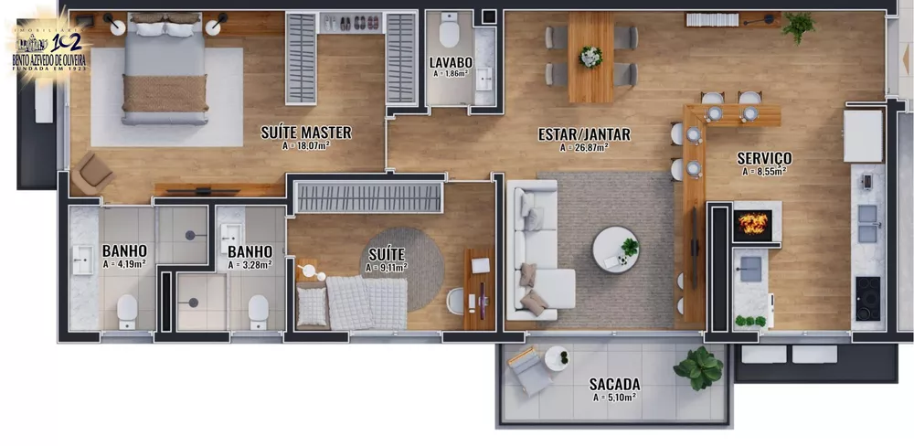 Apartamento, 1 quarto, 41 m² - Foto 5