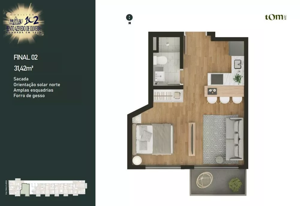 Apartamento, 2 quartos, 62 m² - Foto 3