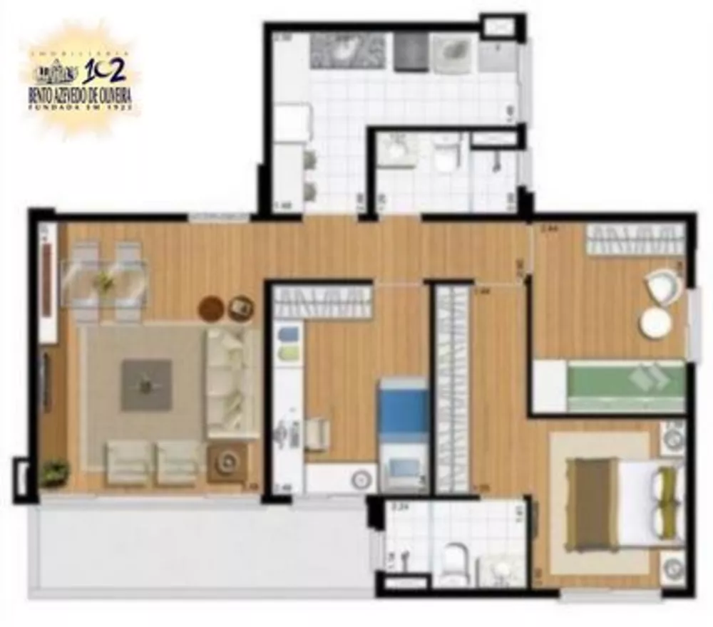 Apartamento, 3 quartos, 69 m² - Foto 2