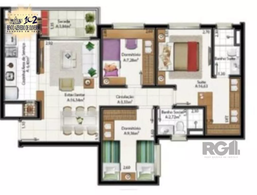 Apartamento, 3 quartos, 81 m² - Foto 3