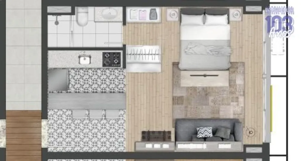 Apartamento, 1 quarto, 38 m² - Foto 8