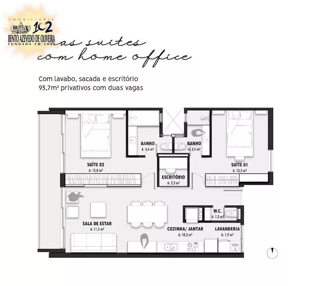 Apartamento, 2 quartos, 93 m² - Foto 4