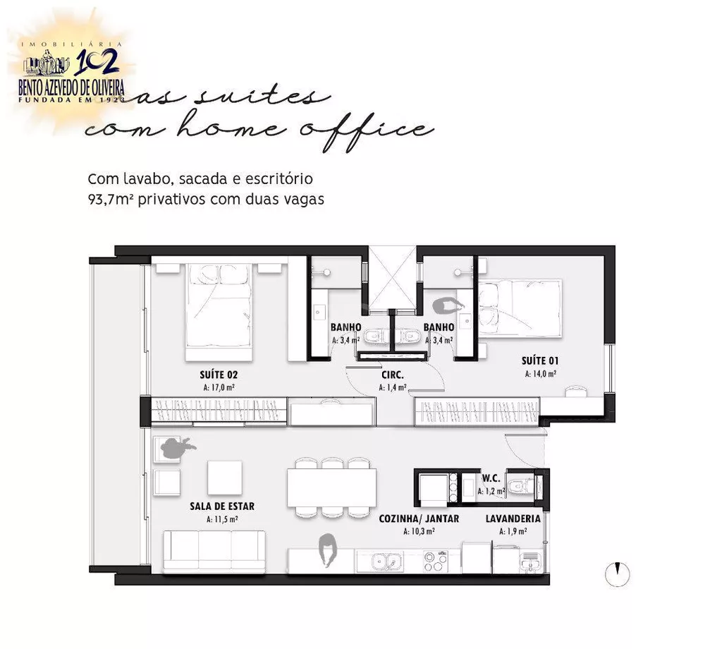 Apartamento, 2 quartos, 93 m² - Foto 5