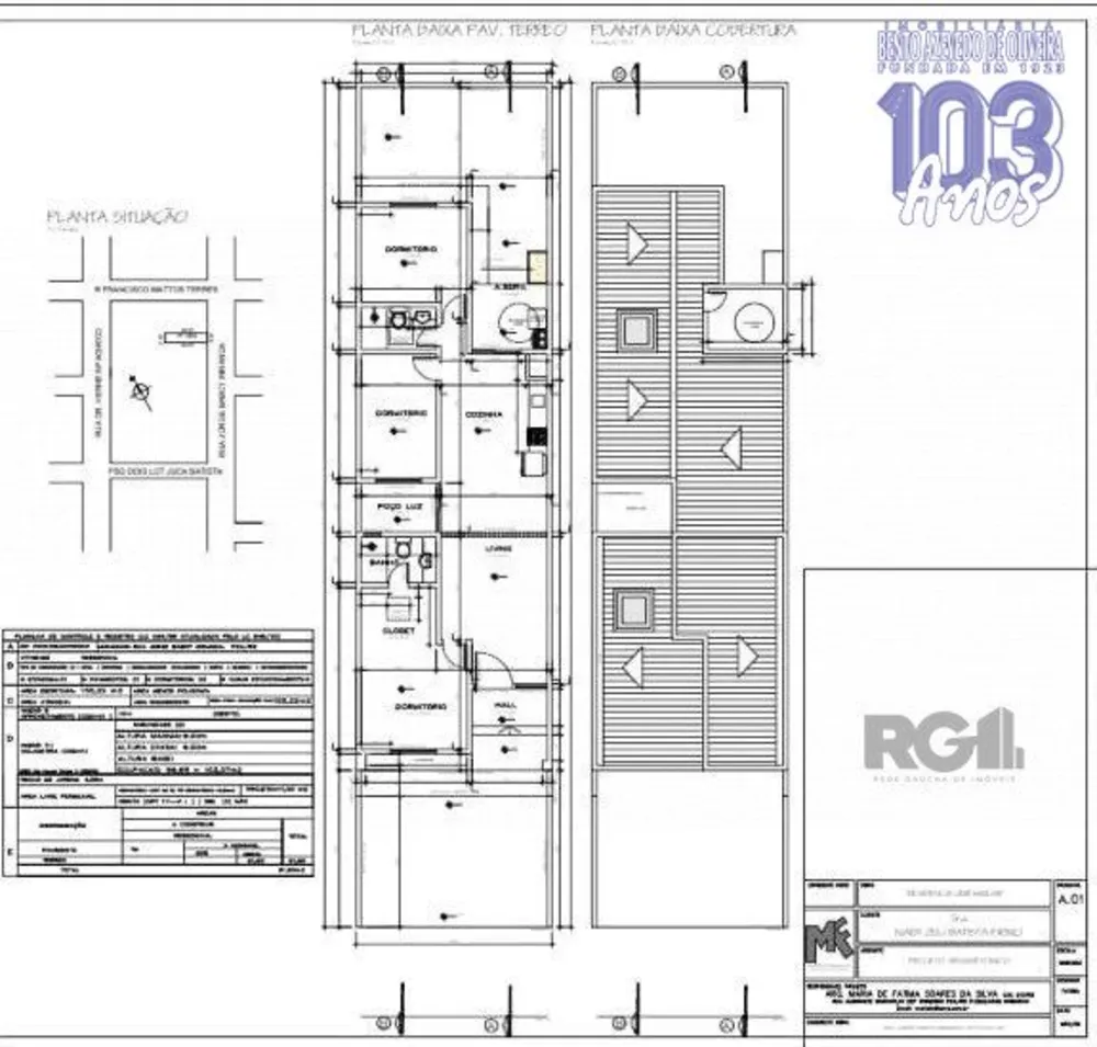 Casa, 3 quartos, 105 m² - Foto 1