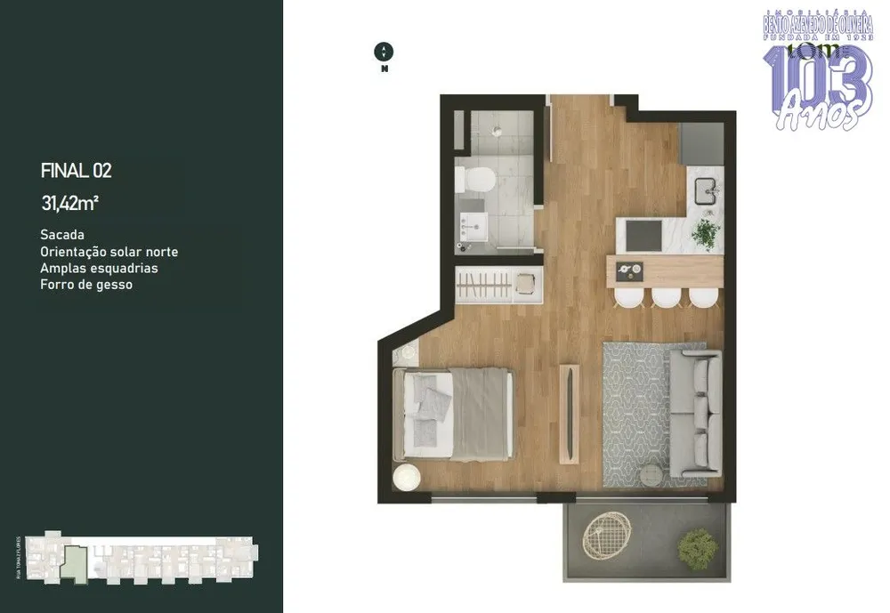 Apartamento, 2 quartos, 62 m² - Foto 4