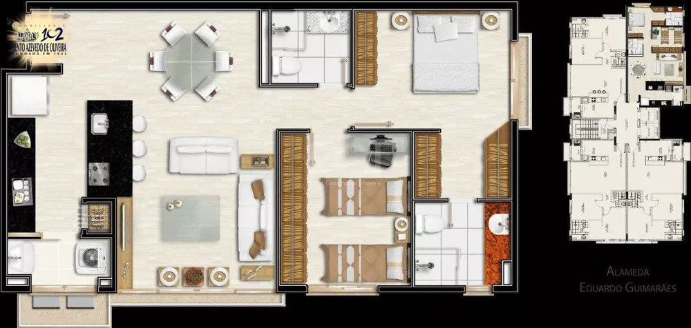 Apartamento, 2 quartos, 79 m² - Foto 2