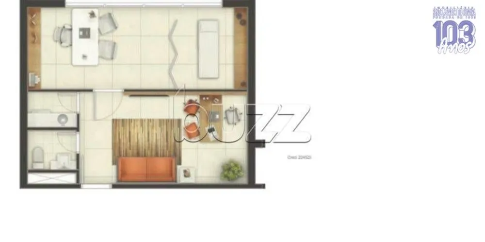 Sala-Conjunto, 40 m² - Foto 4