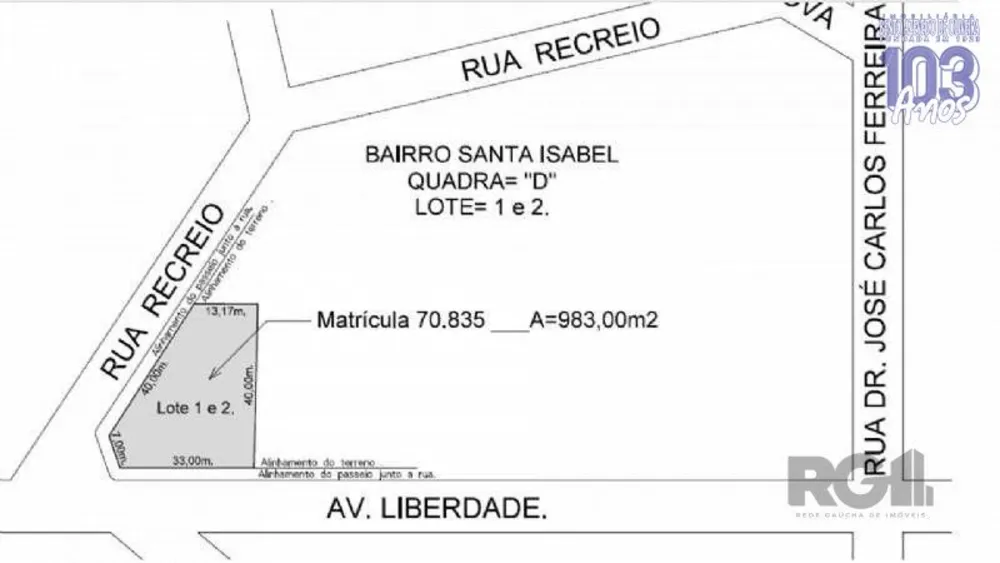 Terreno, 983 m² - Foto 1