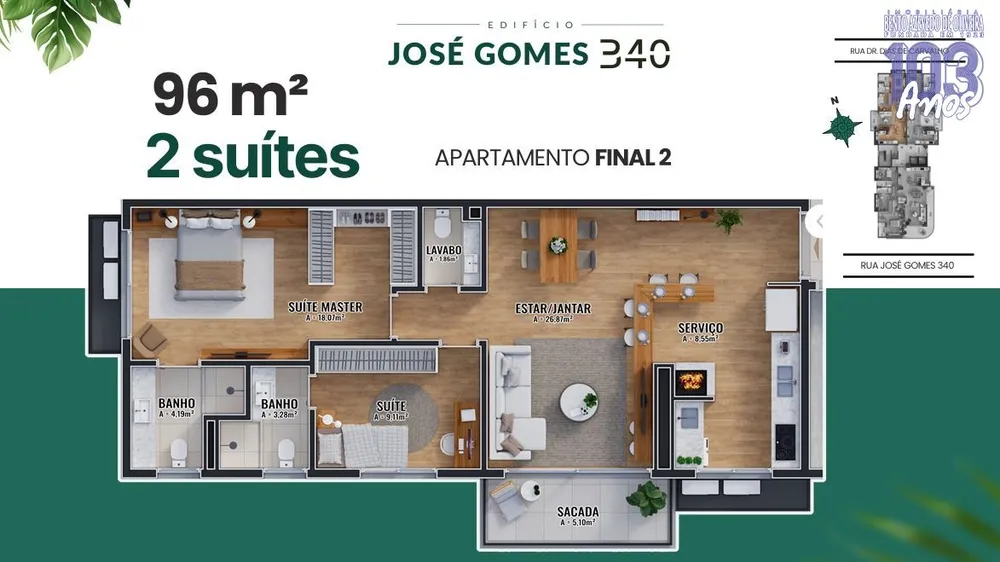 Apartamento, 2 quartos, 96 m² - Foto 7
