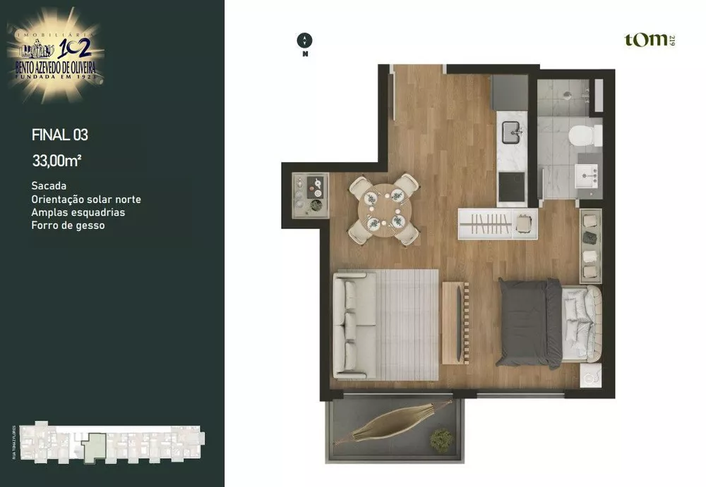 Apartamento, 1 quarto, 52 m² - Foto 7