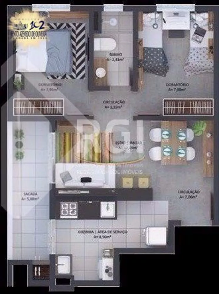 Apartamento, 2 quartos, 49 m² - Foto 5