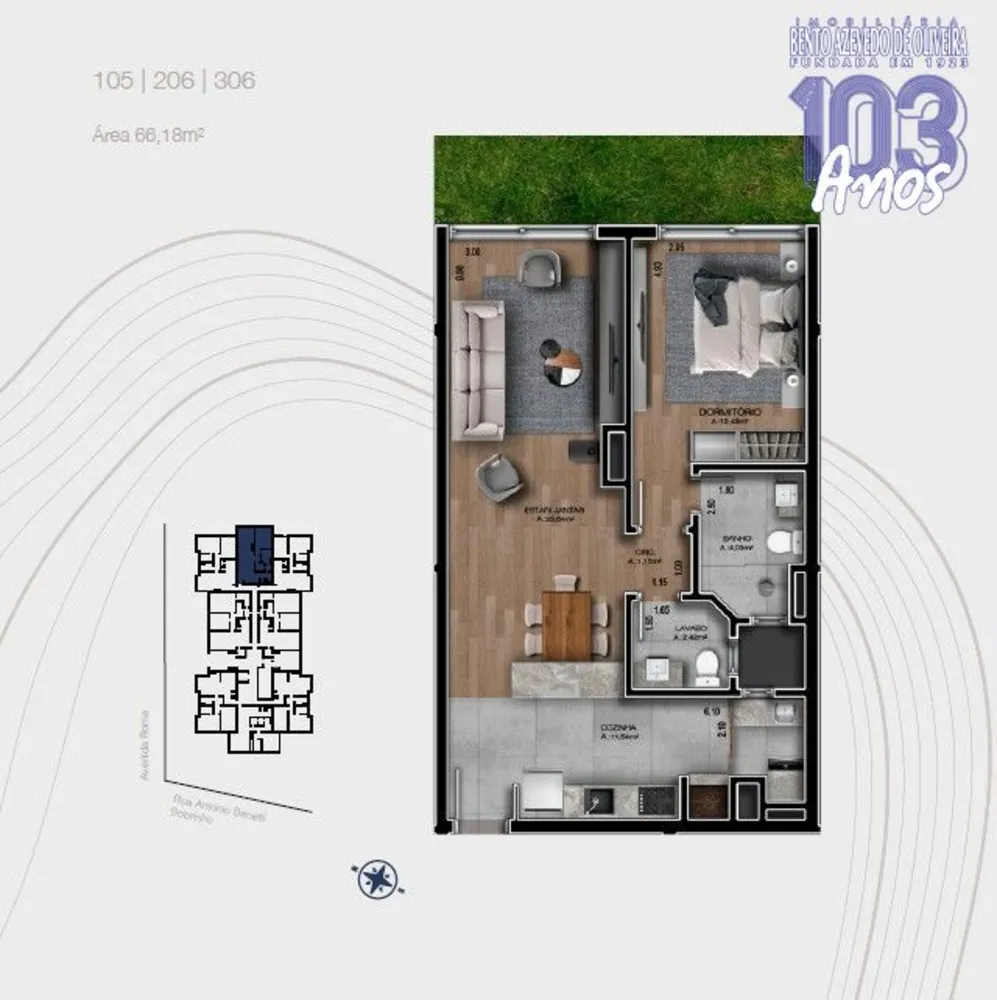 Apartamento, 1 quarto, 66 m² - Foto 4