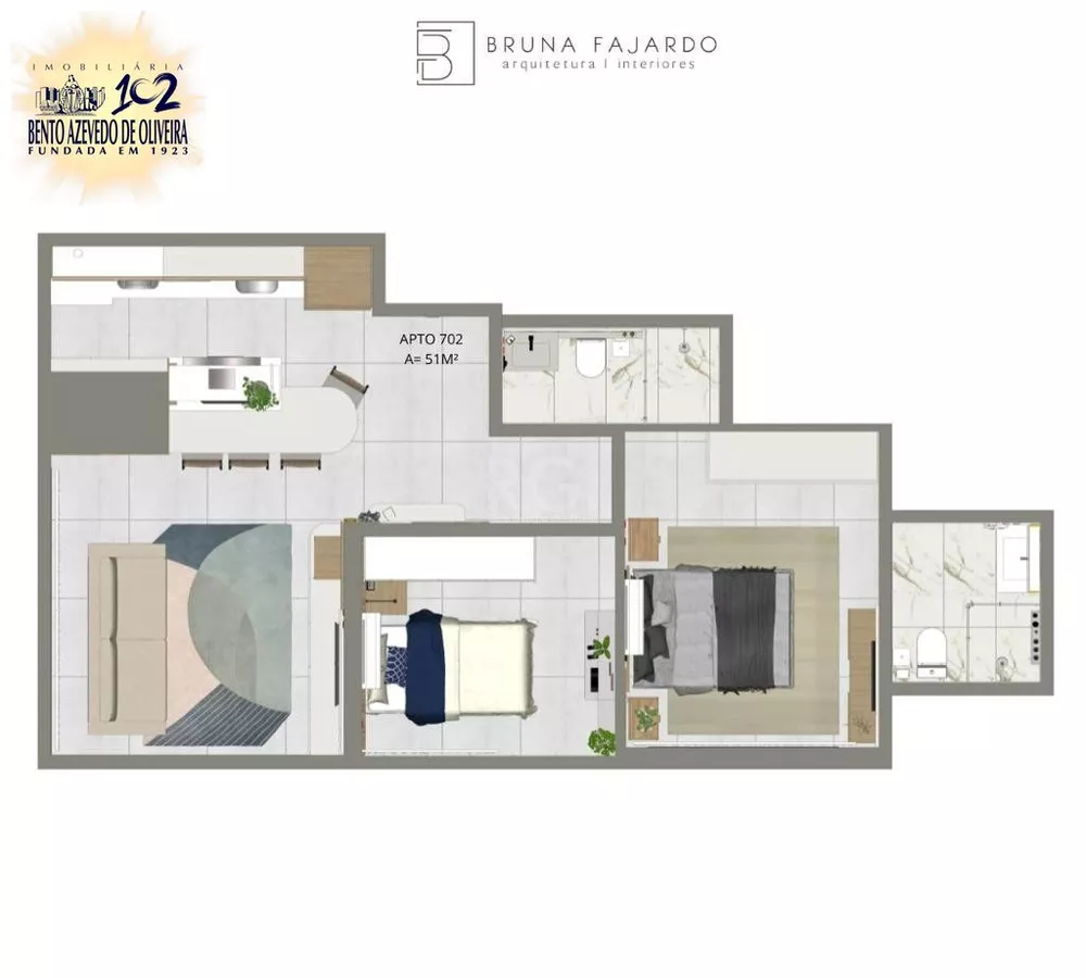 Apartamento, 2 quartos, 60 m² - Foto 3