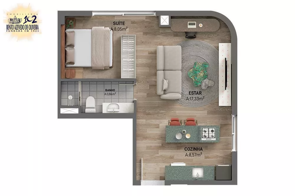 Apartamento, 2 quartos, 93 m² - Foto 1