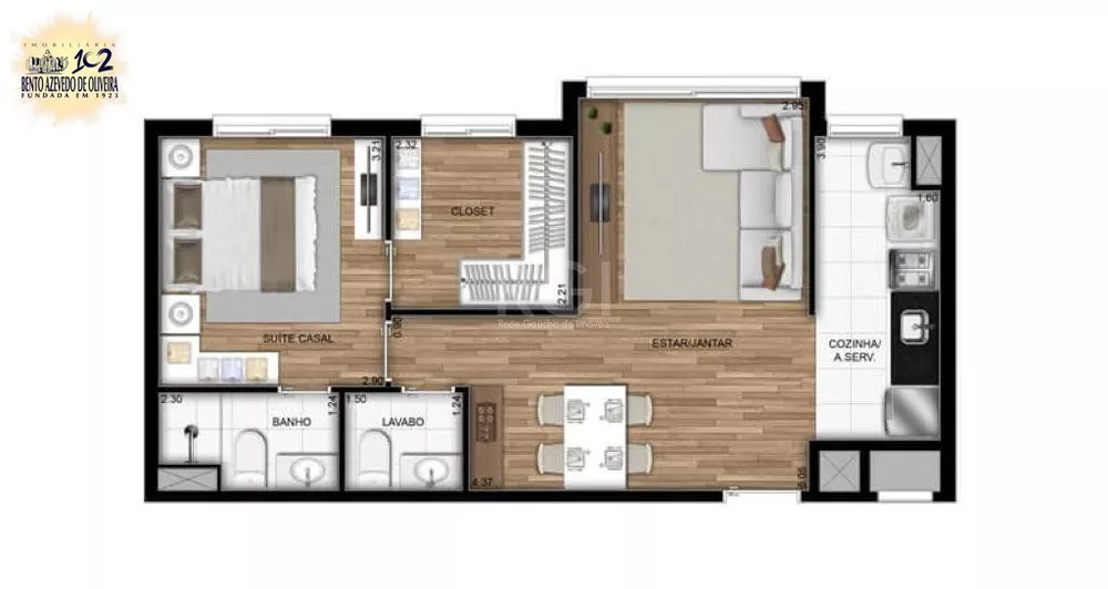 Apartamento, 2 quartos, 52 m² - Foto 5