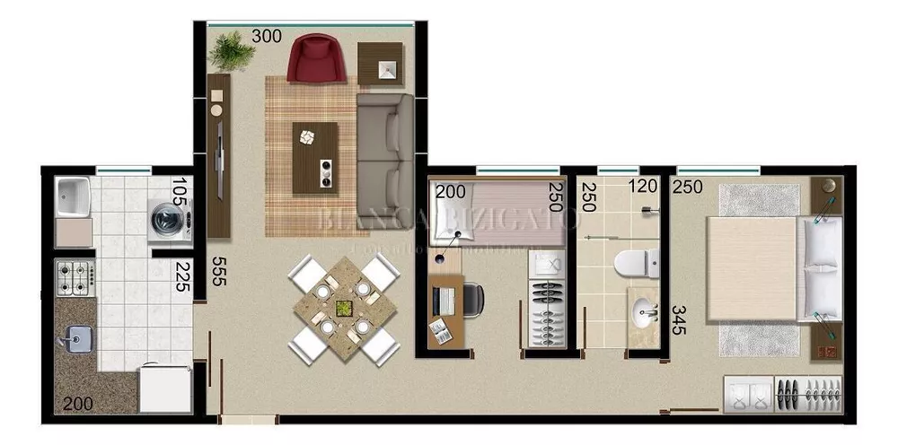 Apartamento à venda com 2 quartos, 51m² - Foto 3