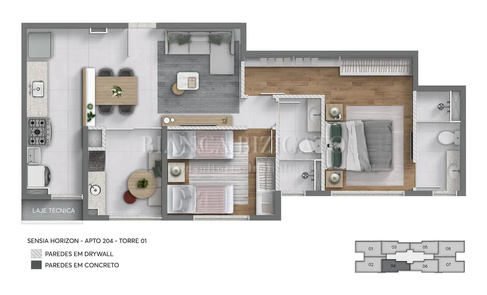 Apartamento, 2 quartos, 60 m² - Foto 12