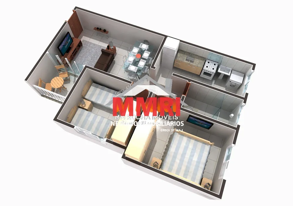 Apartamento, 2 quartos, 54 m² - Foto 2