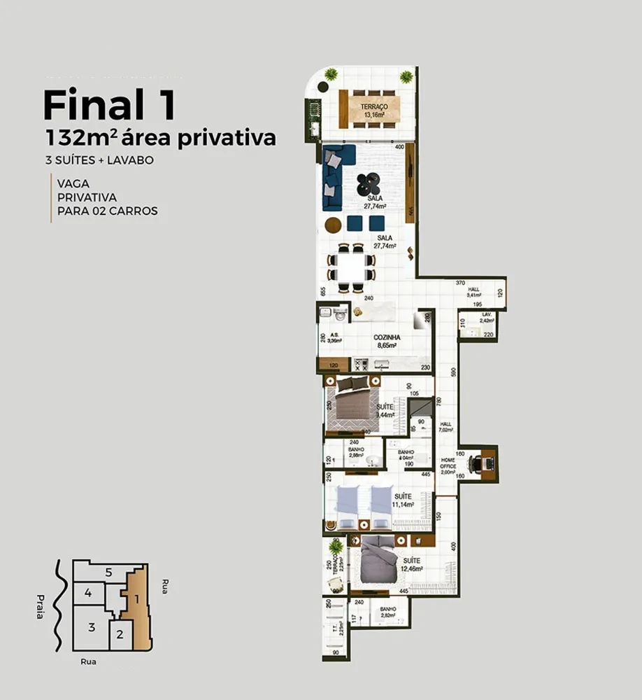 Apartamento, 3 quartos, 132 m² - Foto 7