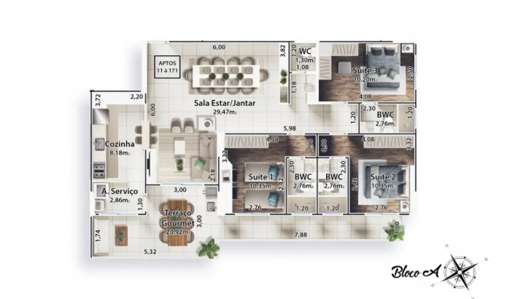 Apartamento, 3 quartos, 118 m² - Foto 8
